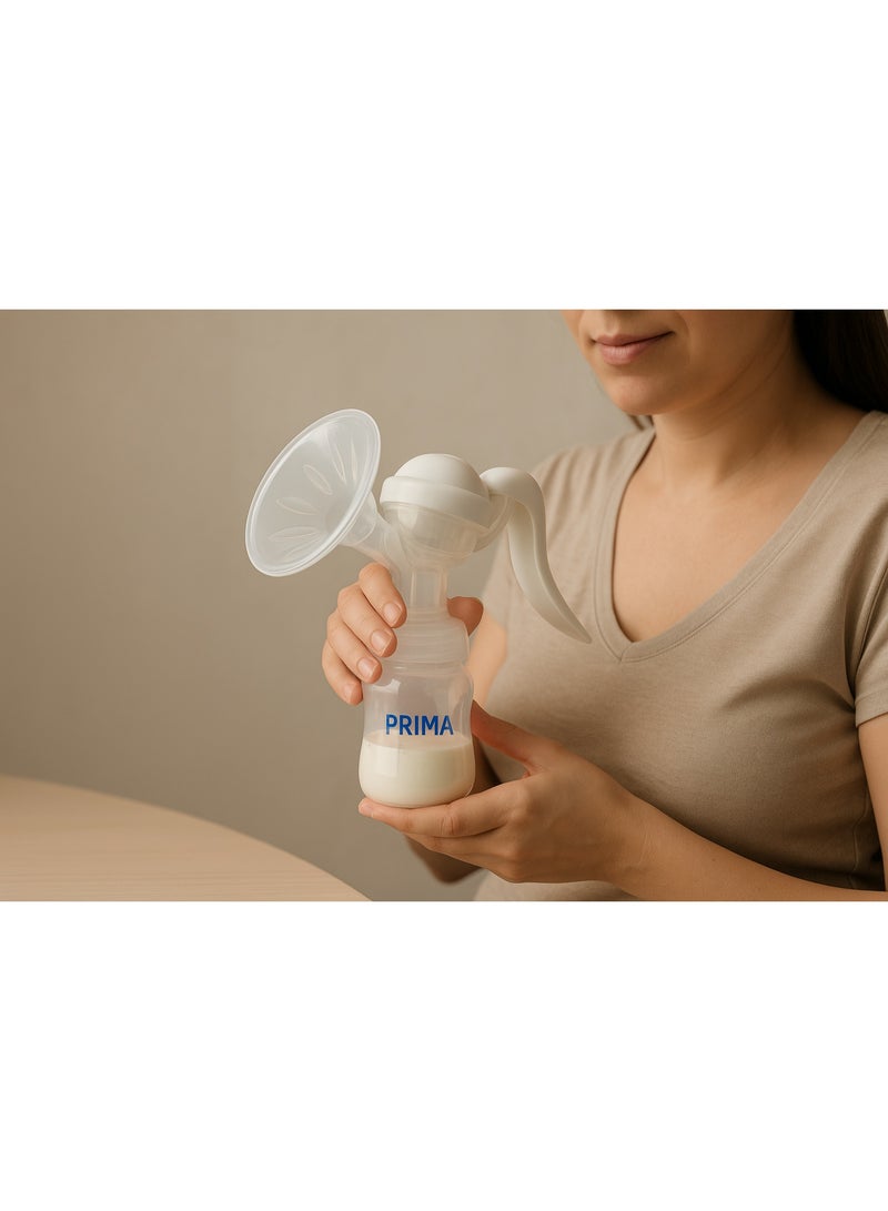 بريما شفاط لبن يدوي من Prima بتصميم عملي، زجاجة تجميع مرفقة، سهل الاستخدام والتنظيف، مناسب للأمهات الباحثات عن حل اقتصادي وفعال - Image 5